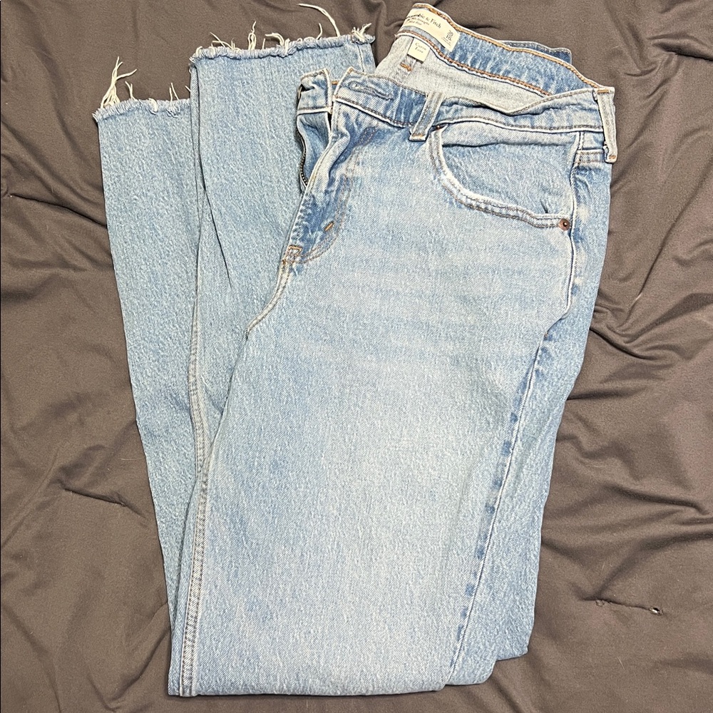 Abercrombie & Fitch Light Blue Straight Leg Jeans